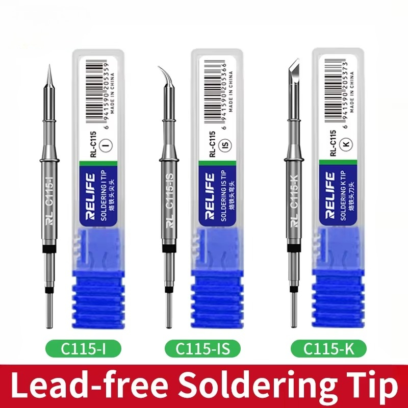 C115 Nano Soldering Iron Station - RELIFE C115-K/I/IS Nano-Level Universal T115 Griff