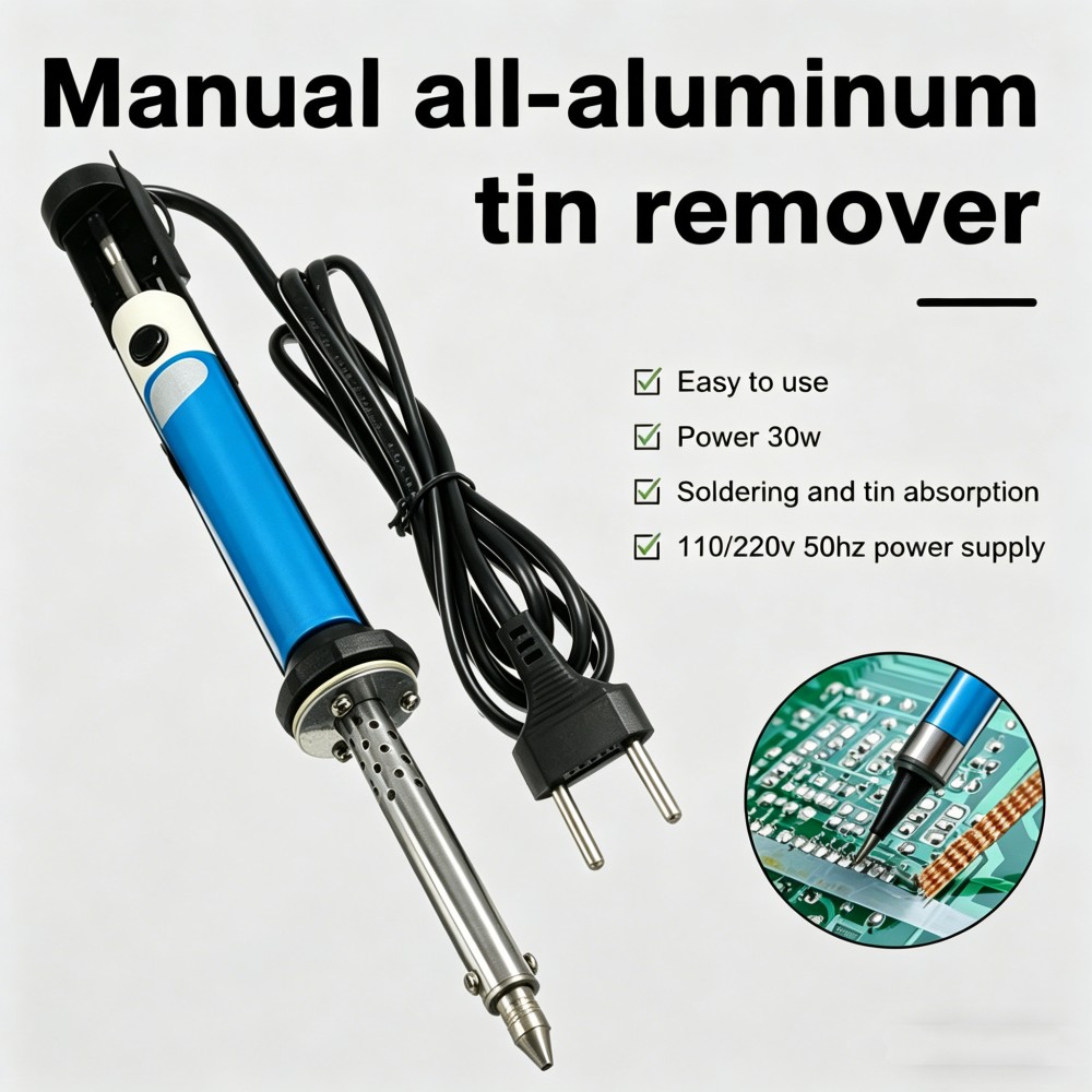 Desoldering Pump Electric Vacuum Station - Elektrische Entlötmaschine AC 220V Lötkolben 30W