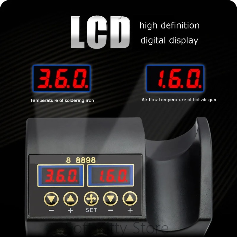 750W 2-in-1 Lötstation mit Hei – 2 In 1 Soldering Rework Station 750W Bewertung und Preis